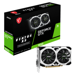 Видеокарта MSI GeForce GTX 1650 D6 VENTUS XS OCV3 4096MB (GTX 1650 D6 VENTUS XS OCV3) (Восстановлено продавцом, 693902)