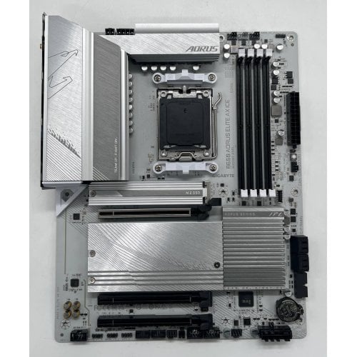 Материнська плата Gigabyte B650 AORUS ELITE AX ICE (sAM5, AMD B650) (Відновлено продавцем, 693924) купити з перевіркою сумісності: огляд, характеристики, ціна у Києві, Львові, Вінниці, Хмельницькому, Івано-Франківську, Україні | інтернет-магазин TELEMART.UA фото