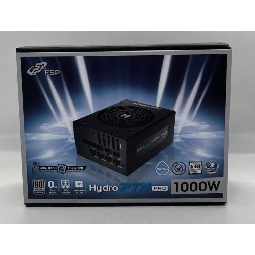 Блок живлення FSP Hydro PTM Pro 1000W (HPT2-1000M) (Відновлено продавцем, 693933) купити з перевіркою сумісності: огляд, характеристики, ціна у Києві, Львові, Вінниці, Хмельницькому, Івано-Франківську, Україні | інтернет-магазин TELEMART.UA фото