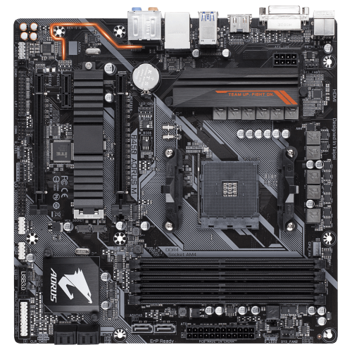 Купить Материнская плата Gigabyte B450 AORUS M (sAM4, AMD B450) (Восстановлено продавцом, 694036) с проверкой совместимости: обзор, характеристики, цена в Киеве, Днепре, Одессе, Харькове, Украине | интернет-магазин TELEMART.UA фото