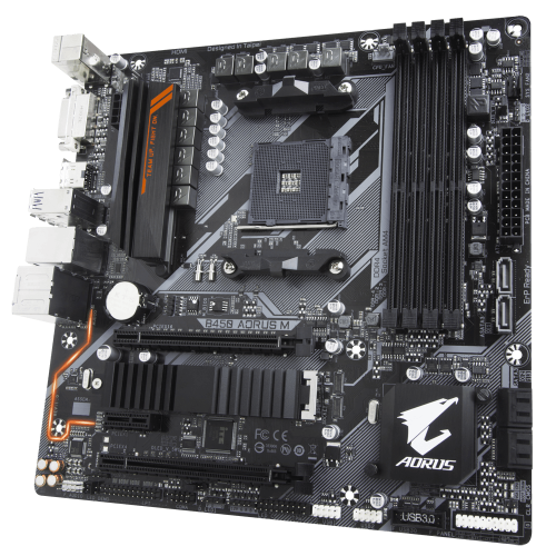 Купить Материнская плата Gigabyte B450 AORUS M (sAM4, AMD B450) (Восстановлено продавцом, 694036) с проверкой совместимости: обзор, характеристики, цена в Киеве, Днепре, Одессе, Харькове, Украине | интернет-магазин TELEMART.UA фото