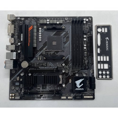 Купить Материнская плата Gigabyte B450 AORUS M (sAM4, AMD B450) (Восстановлено продавцом, 694036) с проверкой совместимости: обзор, характеристики, цена в Киеве, Днепре, Одессе, Харькове, Украине | интернет-магазин TELEMART.UA фото