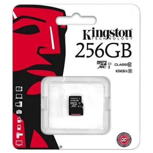 Купить Карта памяти Kingston microSDXC 256GB UHS-I (без адаптера) (SDC10G2/256GBSP) - цена в Харькове, Киеве, Днепре, Одессе
в интернет-магазине Telemart фото