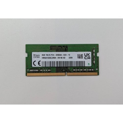 Озп Hynix SODIMM DDR4 8GB 3200Mhz (HMAA1GS6CJR6N-XN) (Відновлено продавцем, 694663) купити з перевіркою сумісності: огляд, характеристики, ціна у Києві, Львові, Вінниці, Хмельницькому, Івано-Франківську, Україні | інтернет-магазин TELEMART.UA фото