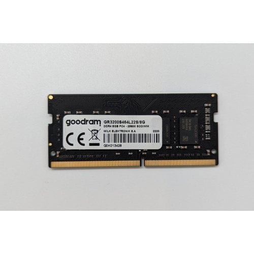 Купить Озу GoodRAM SODIMM DDR4 8GB 3200Mhz (GR3200S464L22S/8G) (Восстановлено продавцом, 694665) с проверкой совместимости: обзор, характеристики, цена в Киеве, Днепре, Одессе, Харькове, Украине | интернет-магазин TELEMART.UA фото