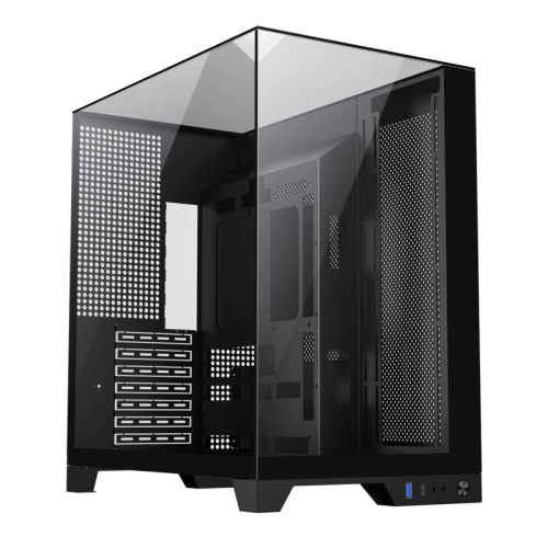 Photo GAMEMAX Infinity Plus Tempered Glass without PSU Black