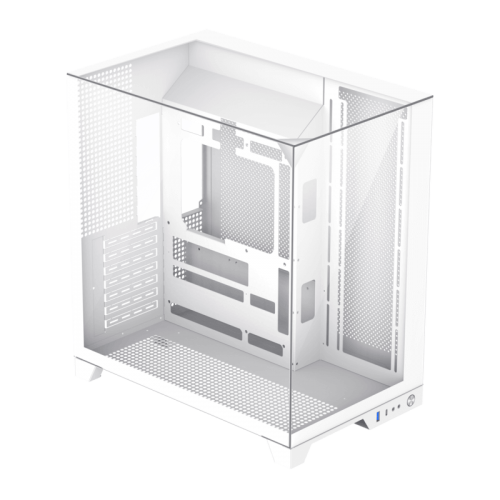 Photo GAMEMAX Infinity Plus Tempered Glass without PSU White