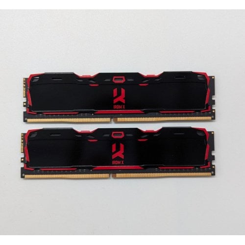 Купить Озу GoodRAM DDR4 16GB (2x8GB) 3200Mhz Iridium X Black (IR-X3200D464L16SA/16GDC) (Восстановлено продавцом, 694706) с проверкой совместимости: обзор, характеристики, цена в Киеве, Днепре, Одессе, Харькове, Украине | интернет-магазин TELEMART.UA фото