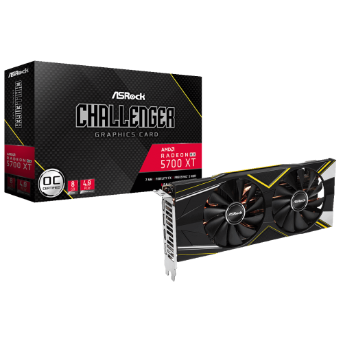 Купить Видеокарта AsRock Radeon RX 5700 XT Challenger D OC 8192MB (RX5700XT CLD 8GO) (Восстановлено продавцом, 694775) с проверкой совместимости: обзор, характеристики, цена в Киеве, Днепре, Одессе, Харькове, Украине | интернет-магазин TELEMART.UA фото