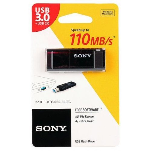 Купить Накопитель Sony USM32X 32GB USB 3.1 Black (USM32X/B2) - цена в Харькове, Киеве, Днепре, Одессе
в интернет-магазине Telemart фото