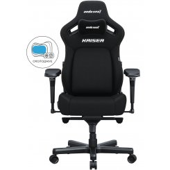 Ігрове крісло Anda Seat Kaiser 4 L Fabric (AD12YDDC-L-20-B-CF) Black