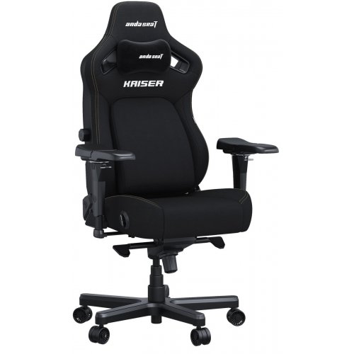 Ігрове крісло Anda Seat Kaiser 4 L Fabric (AD12YDDC-L-20-B-CF) Black купити в Україні: Київ, Львів, Хмельницький, Тернопіль, Івано-Франківськ | Низька ціна, відгуки, характеристики від TELEMART фото