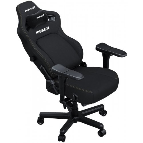 Ігрове крісло Anda Seat Kaiser 4 L Fabric (AD12YDDC-L-20-B-CF) Black купити в Україні: Київ, Львів, Хмельницький, Тернопіль, Івано-Франківськ | Низька ціна, відгуки, характеристики від TELEMART фото