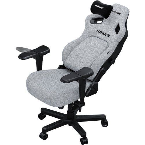 Купити Ігрове крісло Anda Seat Kaiser 4 L Fabric (AD12YDDC-L-20-G-CF) Gray - ціна в Києві, Львові, Вінниці, Хмельницькому, Франківську, Україні | інтернет-магазин TELEMART.UA фото