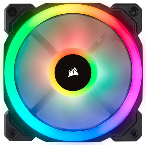 Кулер для корпуса Corsair LL120 RGB LED Dual Light Loop 3 Fan Pack (CO-9050072-WW) (Відновлено продавцем, 694989) купити з перевіркою сумісності: огляд, характеристики, ціна у Києві, Львові, Вінниці, Хмельницькому, Івано-Франківську, Україні | інтернет-магазин TELEMART.UA фото