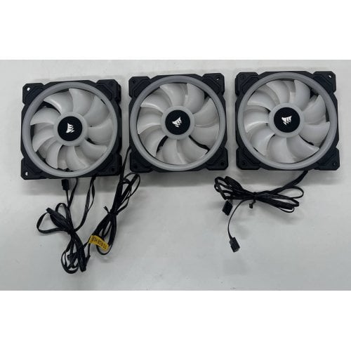 Кулер для корпуса Corsair LL120 RGB LED Dual Light Loop 3 Fan Pack (CO-9050072-WW) (Відновлено продавцем, 694989) купити з перевіркою сумісності: огляд, характеристики, ціна у Києві, Львові, Вінниці, Хмельницькому, Івано-Франківську, Україні | інтернет-магазин TELEMART.UA фото