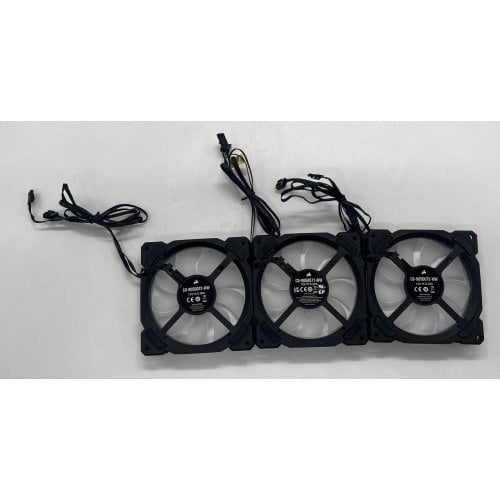 Кулер для корпуса Corsair LL120 RGB LED Dual Light Loop 3 Fan Pack (CO-9050072-WW) (Відновлено продавцем, 694989) купити з перевіркою сумісності: огляд, характеристики, ціна у Києві, Львові, Вінниці, Хмельницькому, Івано-Франківську, Україні | інтернет-магазин TELEMART.UA фото