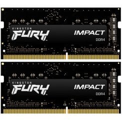 Уценка озу Kingston SODIMM DDR4 32GB (2x16GB) 3200Mhz FURY Impact Black (KF432S20IBK2/32) (вскрита упаковка, 695026)