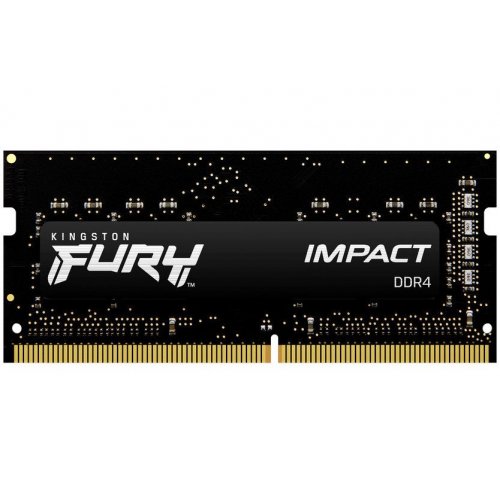 Купить Уценка озу Kingston SODIMM DDR4 32GB (2x16GB) 3200Mhz FURY Impact Black (KF432S20IBK2/32) (вскрита упаковка, 695026) с проверкой совместимости: обзор, характеристики, цена в Киеве, Днепре, Одессе, Харькове, Украине | интернет-магазин TELEMART.UA фото