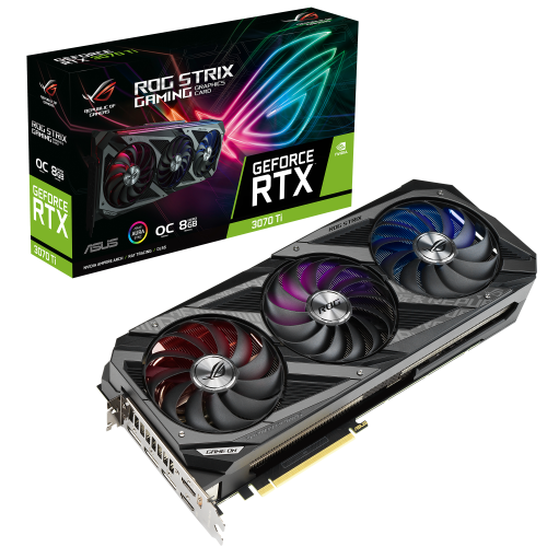 Відеокарта Asus ROG GeForce RTX 3070 Ti STRIX OC 8192MB (ROG-STRIX-RTX3070TI-O8G-GAMING) (Відновлено продавцем, 695068) купити з перевіркою сумісності: огляд, характеристики, ціна у Києві, Львові, Вінниці, Хмельницькому, Івано-Франківську, Україні | інтернет-магазин TELEMART.UA фото