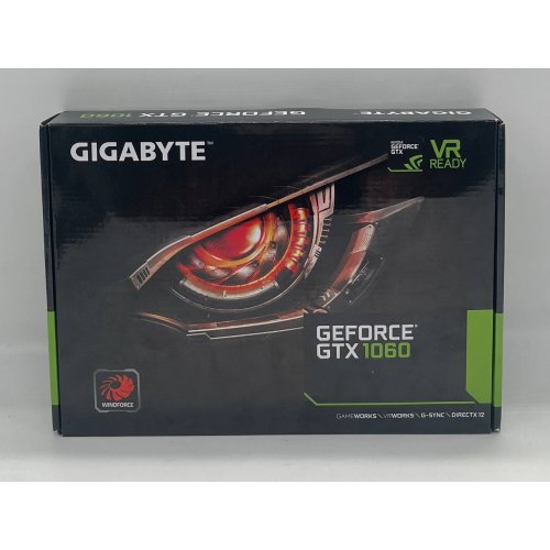 Відеокарта Gigabyte GeForce GTX 1060 WindForce 2X 6144MB (GV-N1060WF2-6GD) (Відновлено продавцем, 695091) купити з перевіркою сумісності: огляд, характеристики, ціна у Києві, Львові, Вінниці, Хмельницькому, Івано-Франківську, Україні | інтернет-магазин TELEMART.UA фото