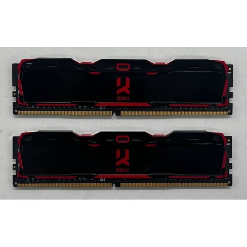 Купить Озу GoodRAM DDR4 16GB (2x8GB) 3000Mhz IRDM X Black (IR-X3000D464L16S/16GDC) (Восстановлено продавцом, 695128) с проверкой совместимости: обзор, характеристики, цена в Киеве, Днепре, Одессе, Харькове, Украине | интернет-магазин TELEMART.UA фото