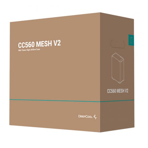 Купить Корпус Deepcool CC560 Mesh V2 Tempered Glass без БП (R-CC560-BKAMA4-G-2) Black с проверкой совместимости: обзор, характеристики, цена в Киеве, Днепре, Одессе, Харькове, Украине | интернет-магазин TELEMART.UA фото