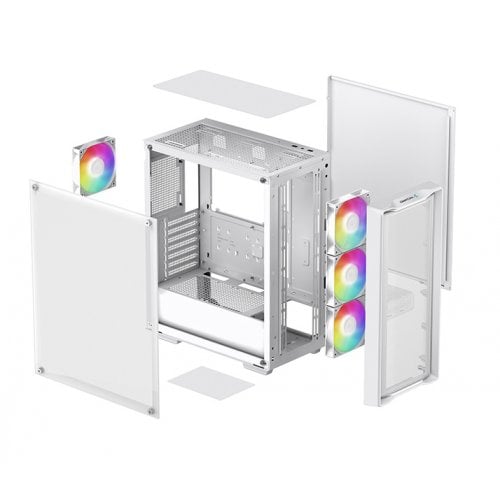 Купить Корпус Deepcool CC560 Mesh V2 Tempered Glass без БП (R-CC560-WHAMA4-G-2) White с проверкой совместимости: обзор, характеристики, цена в Киеве, Днепре, Одессе, Харькове, Украине | интернет-магазин TELEMART.UA фото