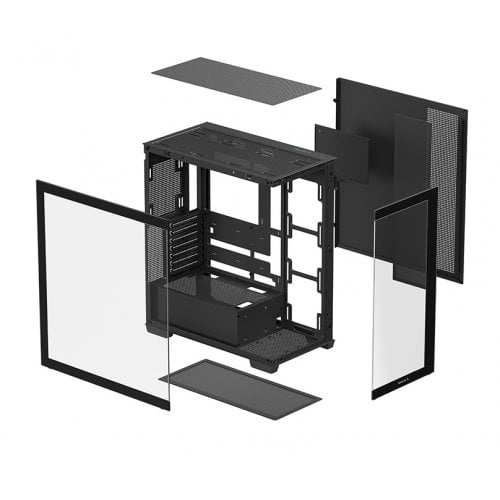 Купить Корпус Deepcool CG580 Tempered Glass без БП (R-CG580-BKNDA0-G-1) Black с проверкой совместимости: обзор, характеристики, цена в Киеве, Днепре, Одессе, Харькове, Украине | интернет-магазин TELEMART.UA фото