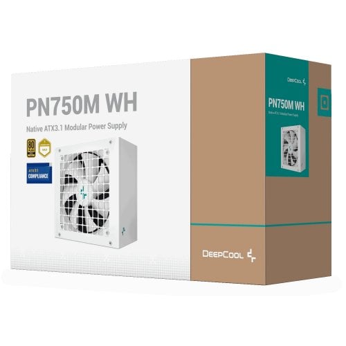 Блок живлення Deepcool PN750M 750W (R-PN750M-FC0W-EU) White купити з перевіркою сумісності: огляд, характеристики, ціна у Києві, Львові, Вінниці, Хмельницькому, Івано-Франківську, Україні | інтернет-магазин TELEMART.UA фото