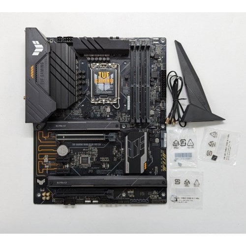 Материнська плата Asus TUF GAMING B660-PLUS WIFI D4 (s1700, Intel B660) (Відновлено продавцем, 695529) купити з перевіркою сумісності: огляд, характеристики, ціна у Києві, Львові, Вінниці, Хмельницькому, Івано-Франківську, Україні | інтернет-магазин TELEMART.UA фото