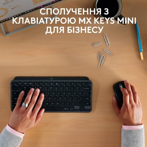 Купити Миша Logitech MX Anywhere 3S for Business Wireless (910-006958) Graphite - ціна в Києві, Львові, Вінниці, Хмельницькому, Франківську, Україні | інтернет-магазин TELEMART.UA фото