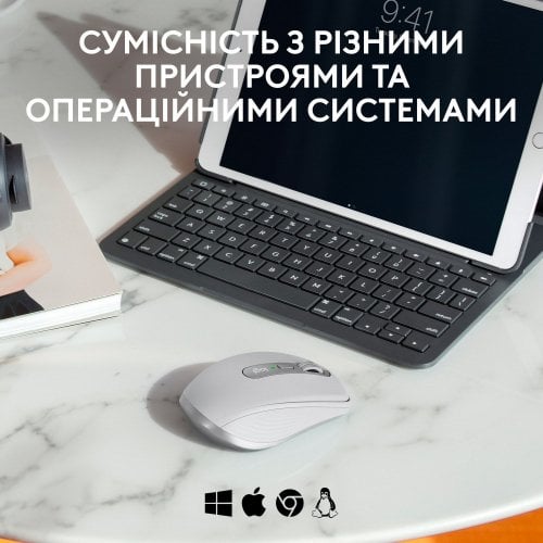 Купить Мышка Logitech MX Anywhere 3S for Business Wireless (910-006959) Pale Gray - цена в Харькове, Киеве, Днепре, Одессе
в интернет-магазине Telemart фото