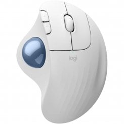 Миша Logitech ERGO M575S Wireless (910-007030) Off-White/Blue