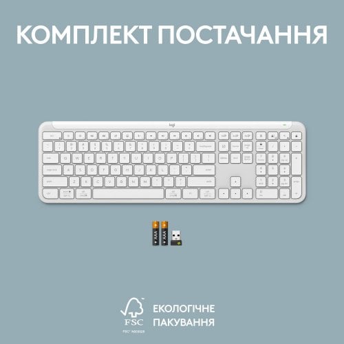 Купить Клавиатура Logitech K950 Wireless (920-012466) Off-White - цена в Харькове, Киеве, Днепре, Одессе
в интернет-магазине Telemart фото