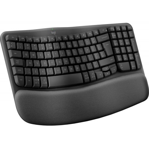 Купить Клавиатура Logitech Wave Keys for Business Wireless (920-012334) Graphite - цена в Харькове, Киеве, Днепре, Одессе
в интернет-магазине Telemart фото