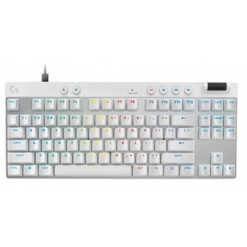 Купить Клавиатура Logitech Pro X TKL Rapid Magnetic Analog Switches (920-013132) White - цена в Харькове, Киеве, Днепре, Одессе
в интернет-магазине Telemart фото