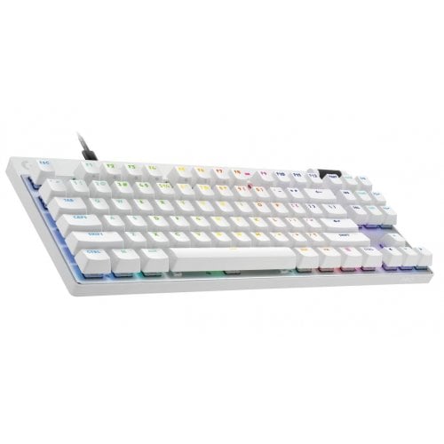 Купить Клавиатура Logitech Pro X TKL Rapid Magnetic Analog Switches (920-013132) White - цена в Харькове, Киеве, Днепре, Одессе
в интернет-магазине Telemart фото