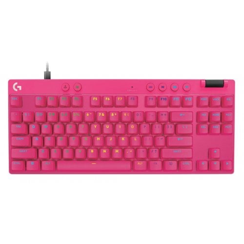 Купить Клавиатура Logitech Pro X TKL Rapid Magnetic Analog Switches (920-013133) Pink - цена в Харькове, Киеве, Днепре, Одессе
в интернет-магазине Telemart фото