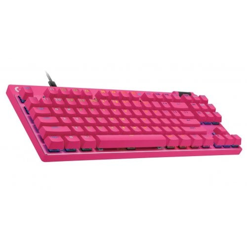 Купить Клавиатура Logitech Pro X TKL Rapid Magnetic Analog Switches (920-013133) Pink - цена в Харькове, Киеве, Днепре, Одессе
в интернет-магазине Telemart фото