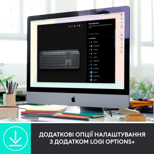 Купити Комплект Logitech MX Keys for Business Wireless (920-010933) Graphite - ціна в Києві, Львові, Вінниці, Хмельницькому, Франківську, Україні | інтернет-магазин TELEMART.UA фото