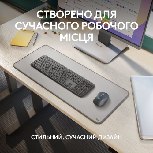 Купити Комплект Logitech Signature Slim MK950 Combo for Business (920-012508) Graphite - ціна в Києві, Львові, Вінниці, Хмельницькому, Франківську, Україні | інтернет-магазин TELEMART.UA фото