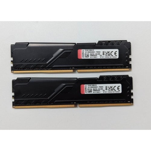 Купить Озу Kingston DDR4 32GB (2x16GB) 3600Mhz FURY Beast Black (KF436C18BBK2/32) (Восстановлено продавцом, 695568) с проверкой совместимости: обзор, характеристики, цена в Киеве, Днепре, Одессе, Харькове, Украине | интернет-магазин TELEMART.UA фото