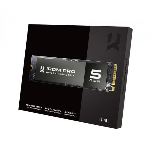 SSD-диск GoodRAM IRDM Pro GEN 5 3D TLC 1TB M.2 (2280 PCI-E) NVMe 2.0 (IRP-SSDPR-P54S-1K0-80) купити з перевіркою сумісності: огляд, характеристики, ціна у Києві, Львові, Вінниці, Хмельницькому, Івано-Франківську, Україні | інтернет-магазин TELEMART.UA фото