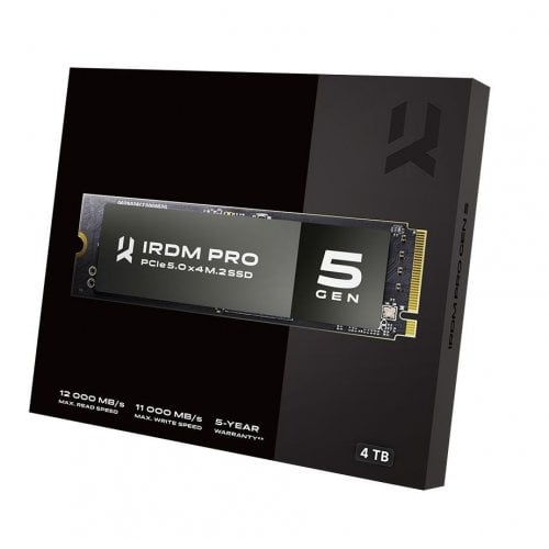 SSD-диск GoodRAM IRDM Pro GEN 5 3D TLC 4TB M.2 (2280 PCI-E) NVMe 2.0 (IRP-SSDPR-P54S-4K0-80) купити з перевіркою сумісності: огляд, характеристики, ціна у Києві, Львові, Вінниці, Хмельницькому, Івано-Франківську, Україні | інтернет-магазин TELEMART.UA фото