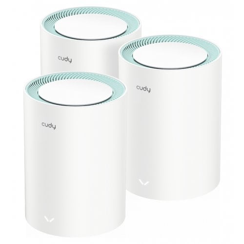 Купить Система WiFi Cudy M1300 Mesh Wi-Fi System (3-pack) White - цена в Харькове, Киеве, Днепре, Одессе
в интернет-магазине Telemart фото