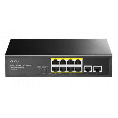 Купить Сетевой коммутатор Cudy FS1010P Black - цена в Харькове, Киеве, Днепре, Одессе
в интернет-магазине Telemart фото