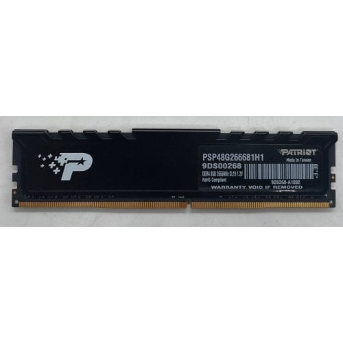 Озп Patriot DDR4 8GB 2666Mhz Signature Line Premium (PSP48G266681H1) (Відновлено продавцем, 695944) купити з перевіркою сумісності: огляд, характеристики, ціна у Києві, Львові, Вінниці, Хмельницькому, Івано-Франківську, Україні | інтернет-магазин TELEMART.UA фото