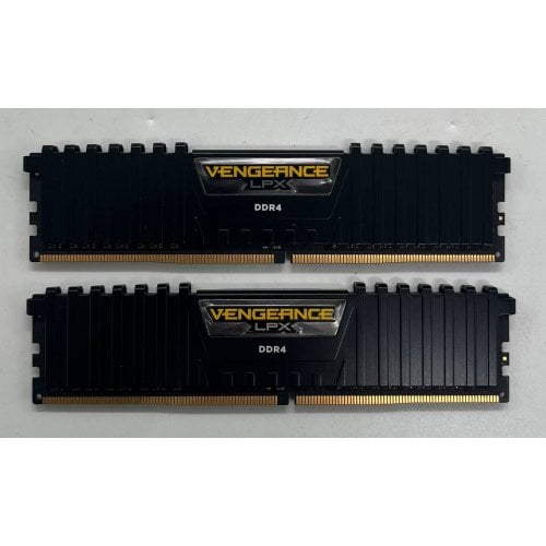 Купить Озу Corsair DDR4 16GB (2x8GB) 3200Mhz Vengeance LPX Black (CMK16GX4M2Z3200C16) (Восстановлено продавцом, 695980) с проверкой совместимости: обзор, характеристики, цена в Киеве, Днепре, Одессе, Харькове, Украине | интернет-магазин TELEMART.UA фото