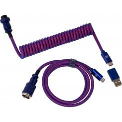 Кабель Keychron Premium Coiled Aviator 1.08m (CAB1_KEYCHRON) Purple